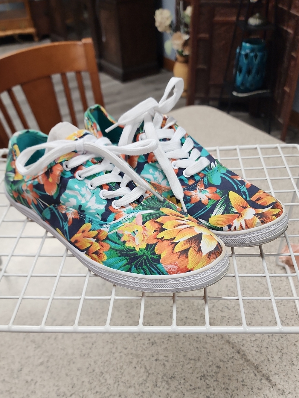 Mossimo Supply Co. Tropical Floral Canvas Sneakers - Green Multi